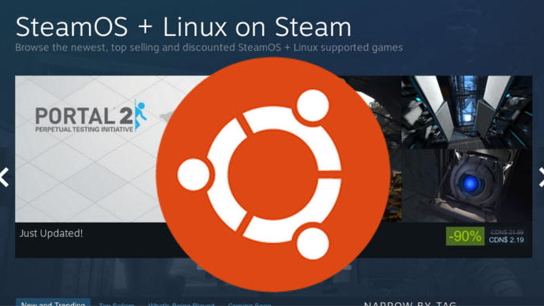 Steam linux. Ubuntu Steam. Just a Portal.